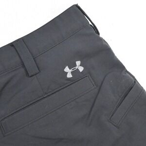 Under Armour Golf Shorts Mens Size 36 x 11" Black Performance Nylon Stretch Flat